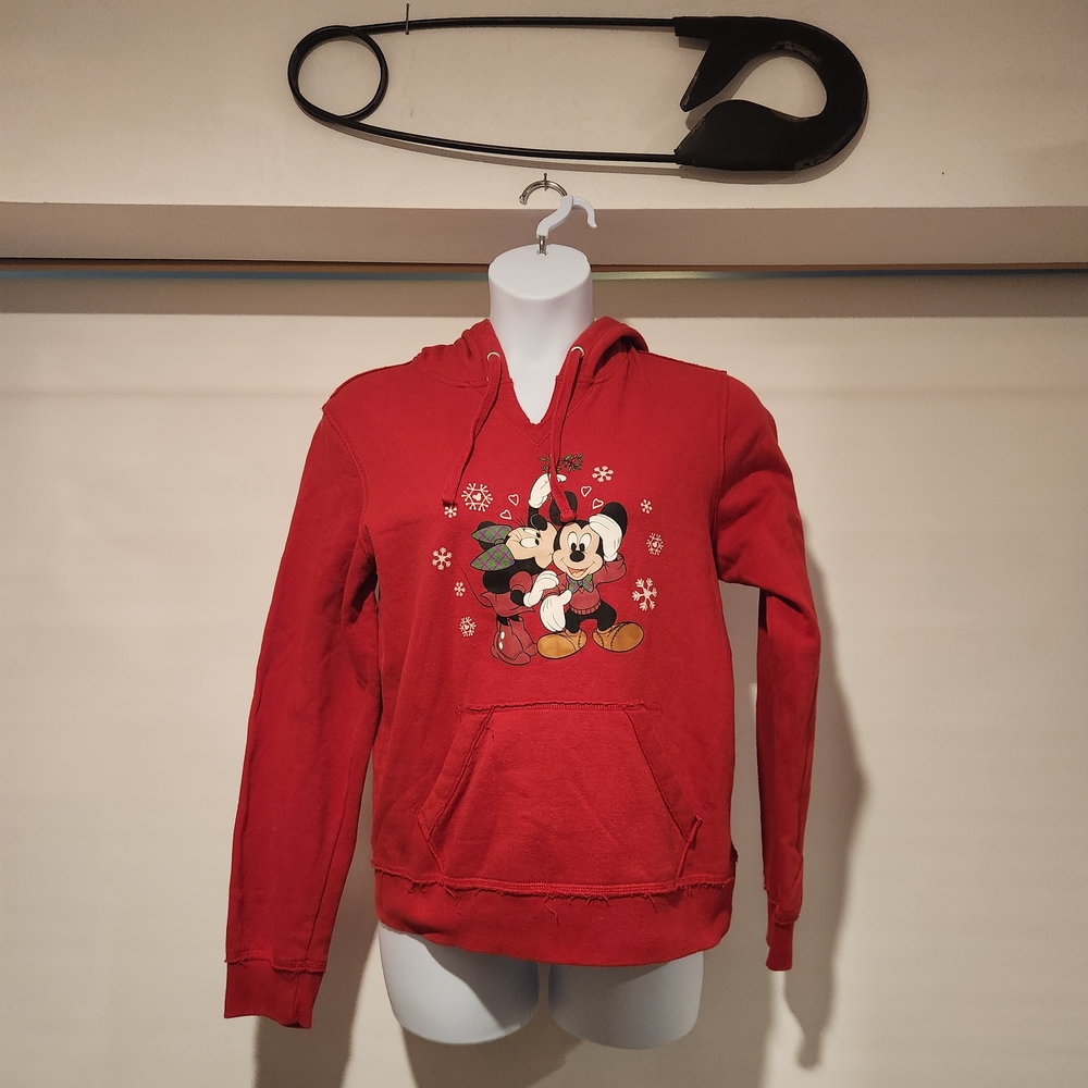 Disney Red Minnie & Mickey Holiday Hoodie